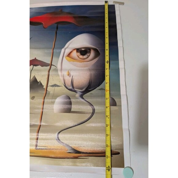 Salvador Dali Poster Surrealism Art Hanging Vinyl?Canvas 24.5" x 17" - Picture 3 of 6